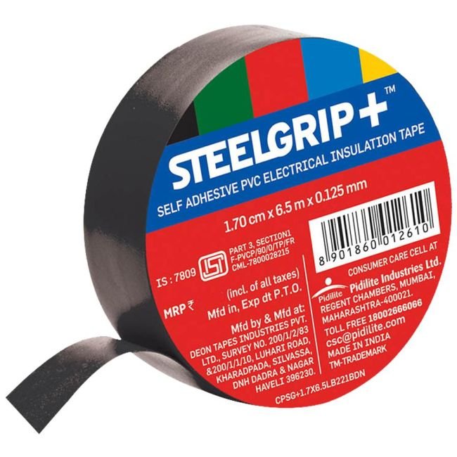 Pidilite Steelgrip Self Adhesive Multi Colour PVC Electrical Insulation Tape 6.5M (Box of 30) - Image 3