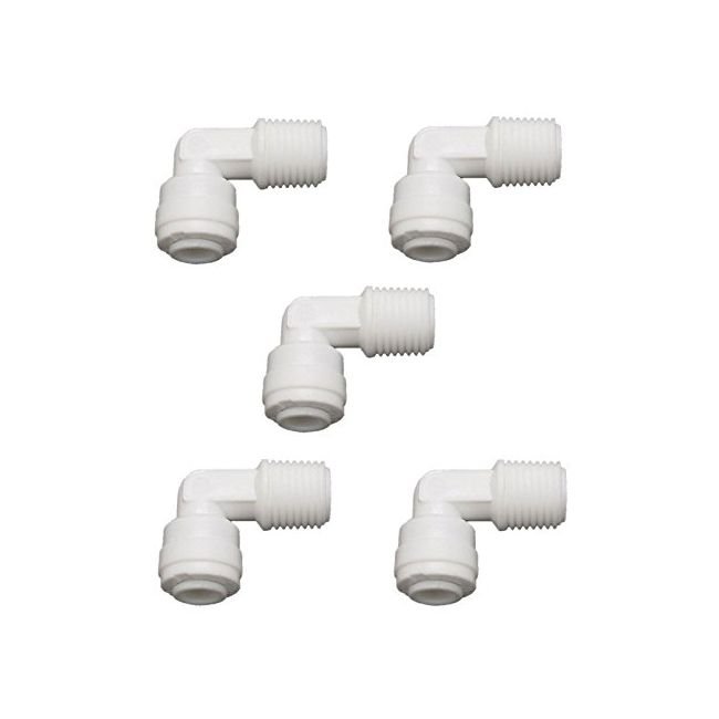 RO Membrane Housing Elbow Connector 1/4 x 1/4 inch (Pack of 6) - Image 2