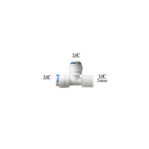 RO Tee Connector 1/4 x 1/4 x 1/4 inch Thread (Pack of 6)